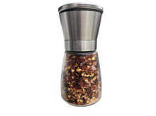 Load image into Gallery viewer, On the Edge Gourmet Seasoned Salt Grinder in Stainless Steel