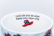 Load image into Gallery viewer, Red Hatter - Heart Sing - Designer Mug
