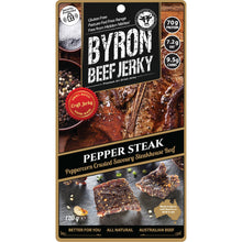 Load image into Gallery viewer, BYRON BAY BEEF JERKY - PEPPER STEAK
